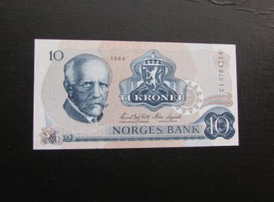 Norway 1984.10 Kroner.Uncirculated Banknote.