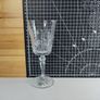 Galway Irish Clear Crystal Wine Goblet Glass Etched Deep Cut Made in Ireland 19cm High Image 5