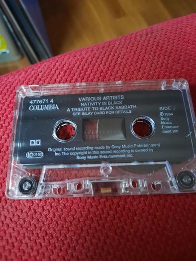 NATIVITY IN BLACK (A Tribute to Black Sabbath)-Cassette-1994 (Autographed by Therapy?, Max, Paulo and Andreas of Sepultura, and John Tempesta)