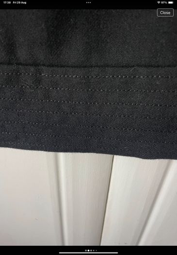 skirt Bnwt savida black 50% wool skirt knee length
