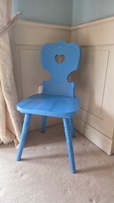 Wooden blue Chair