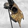 Mosaic-Embellished Real Goat Skull - Bone, Mosaic inlay Image 8