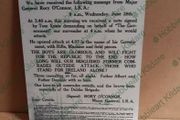 Irish civil war memorabilia four courts battle tin metal sign