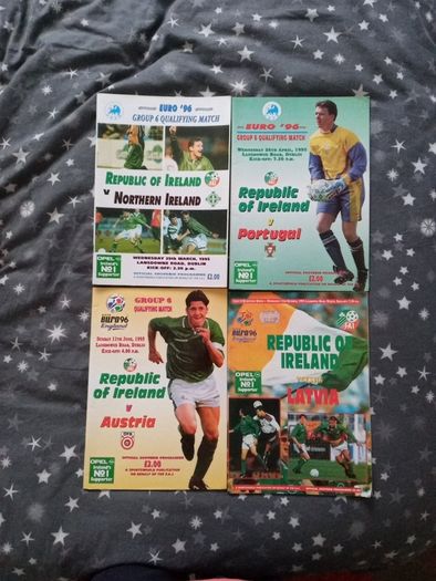 Collection of 66 Republic of Ireland International Football Programmes