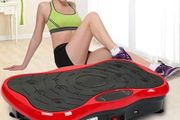 Fitness Vibration Plate, Vibration Devices for Home, Vibration Fitness Trainer, LCD Vibration Plate + Remote Control + 2 Resistance Bands + Bluetooth Speaker
