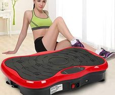 Fitness Vibration Plate, Vibration Devices for Home, Vibration Fitness Trainer, LCD Vibration Plate + Remote Control + 2 Resistance Bands + Bluetooth Speaker