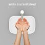 Modern Bathroom Small Vessel Sink Above Counter Compact Porcelain Ceramic Wash Basin Small Vanity Sink Lavatory Wash Hand Basin,365 x 250 x 115mm Image 3