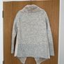 RIVER ISLAND - Grey Cardigan with Suade and Faux Fur  - Size small Image 2