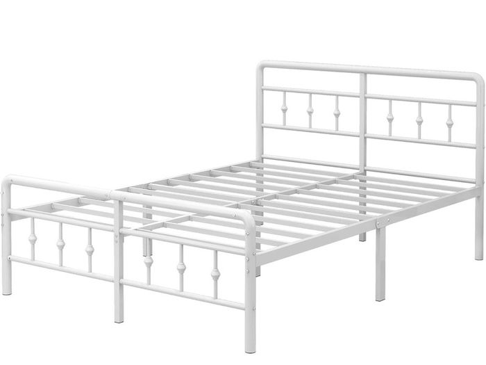 Double Bed Frame 4ft6 with Headboard and Footboard, Metal Bed Frame Double 46 cm High