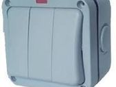 3 Gang Outdoor Switch IP66 with Neon