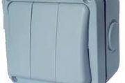 3 Gang Outdoor Switch IP66 with Neon