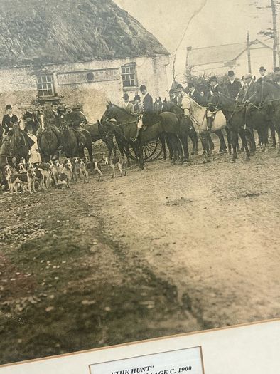 Picture Louth Hunt c 1900 . Byrne pub in the background