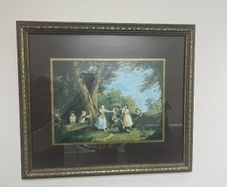 Framed Decorative Print   Country Scene