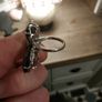 Smoky quartz & topaz silver Butterfly ring Image 9