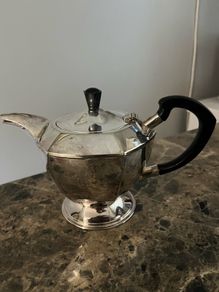 silver plated teapot