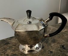 silver plated teapot