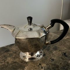 silver plated teapot