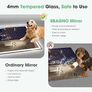 Bluetooth-Bathroom-Mirror-with-LED-Lights 800x600mm, LED-Bathroom-Mirror with Defogging Mat, 3000K-6500K, Dimmable, Memory, HD Tempered Glass, IP44 Waterproof Image 5