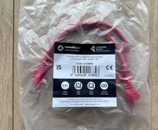0.5m CAT6 RJ45 UTP Stranded Flash Moulded Network Cable Red.