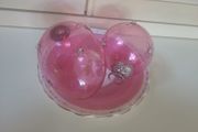 Cranberry Glass Baubles