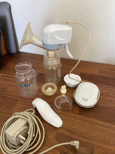 avent breast pump manual battery operated or main operates