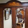 Edwardian Inlaid Mahogany Double Wardrobe Image 3
