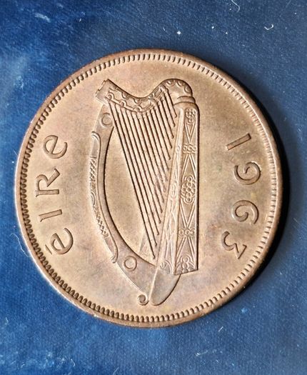 Ireland 1963 Excellent Penny Coin