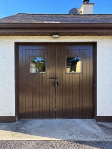 Solid Wooden Double Garage Doors