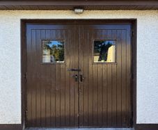 Solid Wooden Double Garage Doors