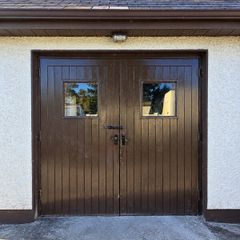 Solid Wooden Double Garage Doors