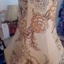 Vintage floral fringed lampshade Image 10
