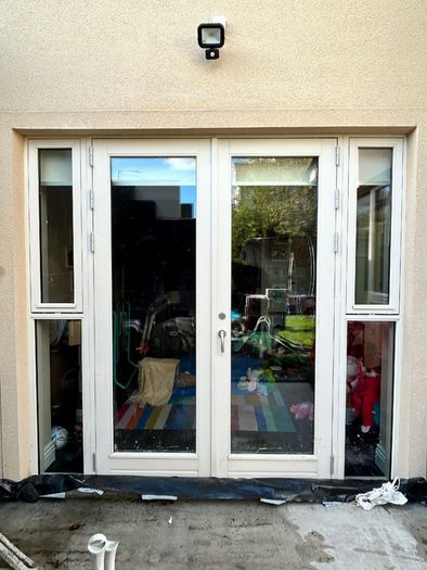 Carlson patio doors with side panels