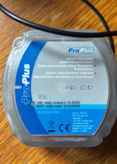 12V Battery Isolator for leisure battery charging for Camper
