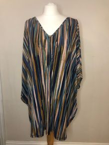 Nina Leonard stripy blouse (4XL)