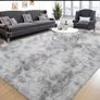 Shaggy Rug Non Slip 200 x 280cm Dark Grey, Coffee Image 2