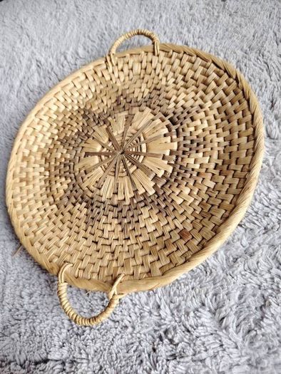 Vintage serving tray/hanging gallery art