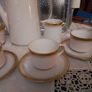 German White & Gold China Coffee Set Image 6