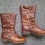 Caterpillar brown leather boots Image 4