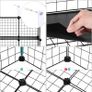 16 Cube Metal Wire Storage Organiser, DIY Closet Cabinet and Modular Shelving Grids, Wire Mesh Shelves and Rack (FREE SHIPPING) Image 6