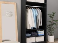 main image for ad Wardrobe Black 100x50x200 cm Chipboard