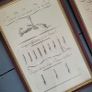 18th century set of four framed "Art D'Ecrire" copper plate calligraphy prints Image 4