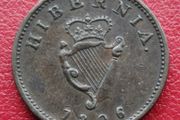 Ireland Hibernia Farthing 1806 - King George III coin
