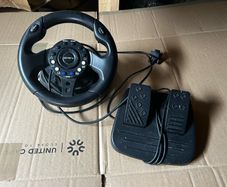 Playstation 2 Steering Wheel And Pedals