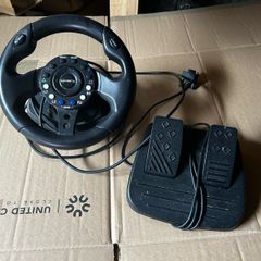 Playstation 2 Steering Wheel And Pedals