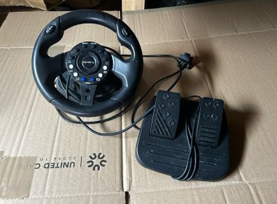 Playstation 2 Steering Wheel And Pedals