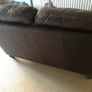 Italian "Natuzzi" 3 Seater Natural Leather Couch Image 6