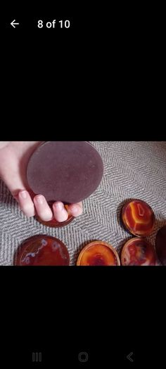 Mid century natural agate coaster set hardwood