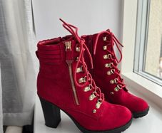Guess Red Suede Boots