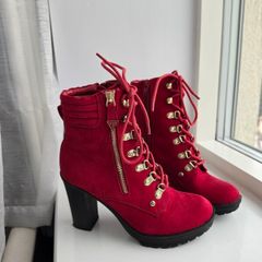 Guess Red Suede Boots