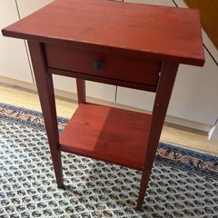 Ikea bedside table red HEMNES